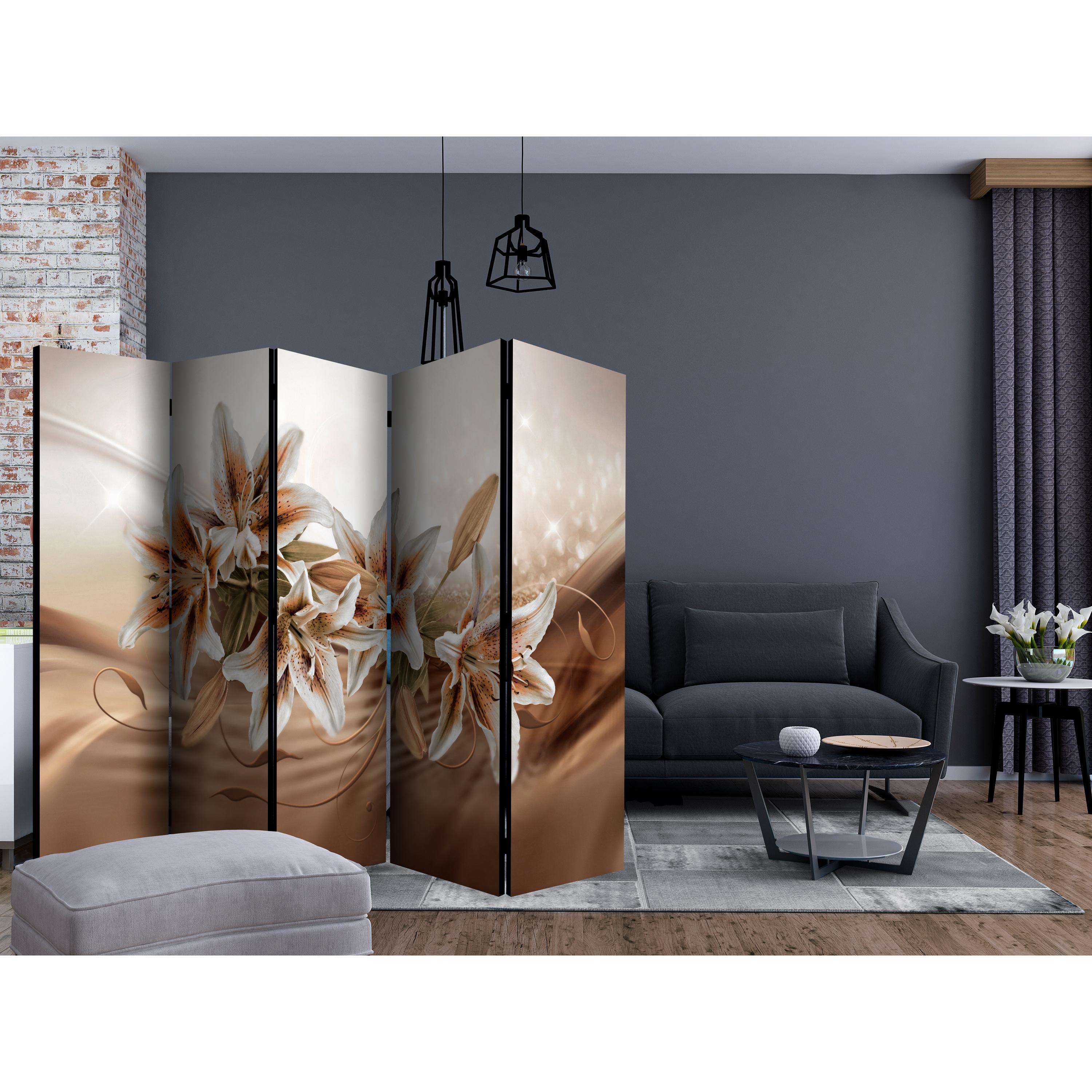 Rumsavdelare Skärmvägg Arkiio Chocolate Lilies II 225x172 cm