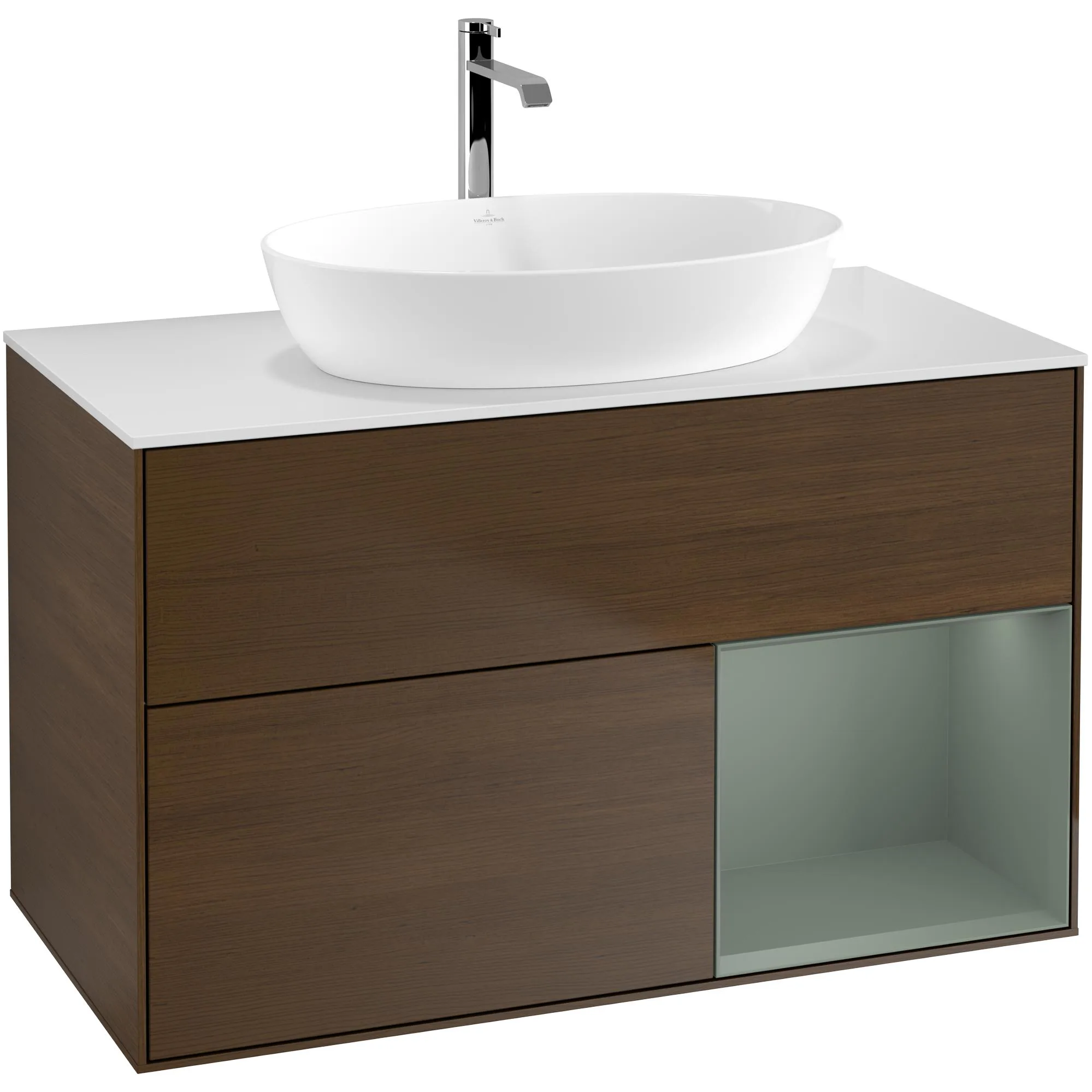 Tvättställsskåp Villeroy & Boch Finion med 2 Lådor Hylla och Bänkskiva för Fristående Tvättställ från Artis & Collaro
