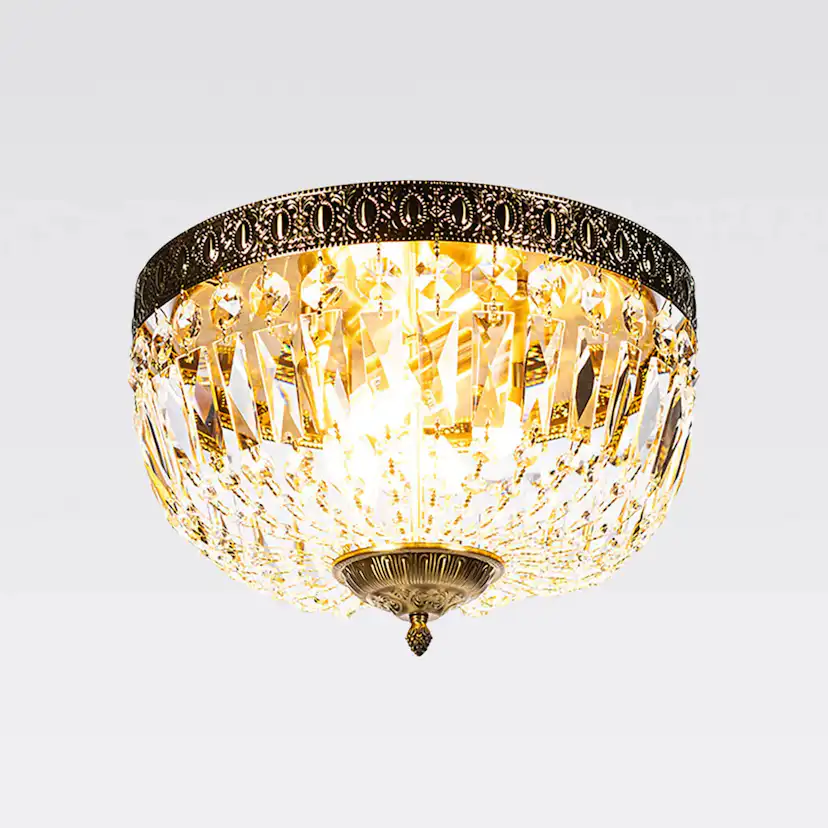 Kristallplafond Vesani Uppsala Mässing Ø40cm