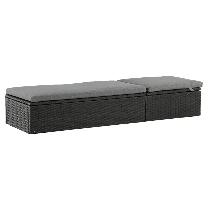 Solsäng Venture Home Quad Svart Konstrotting Utomhus