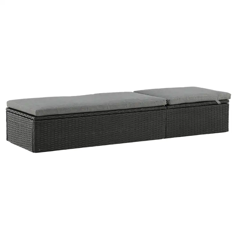 Solsäng Venture Home Quad Svart Konstrotting Utomhus