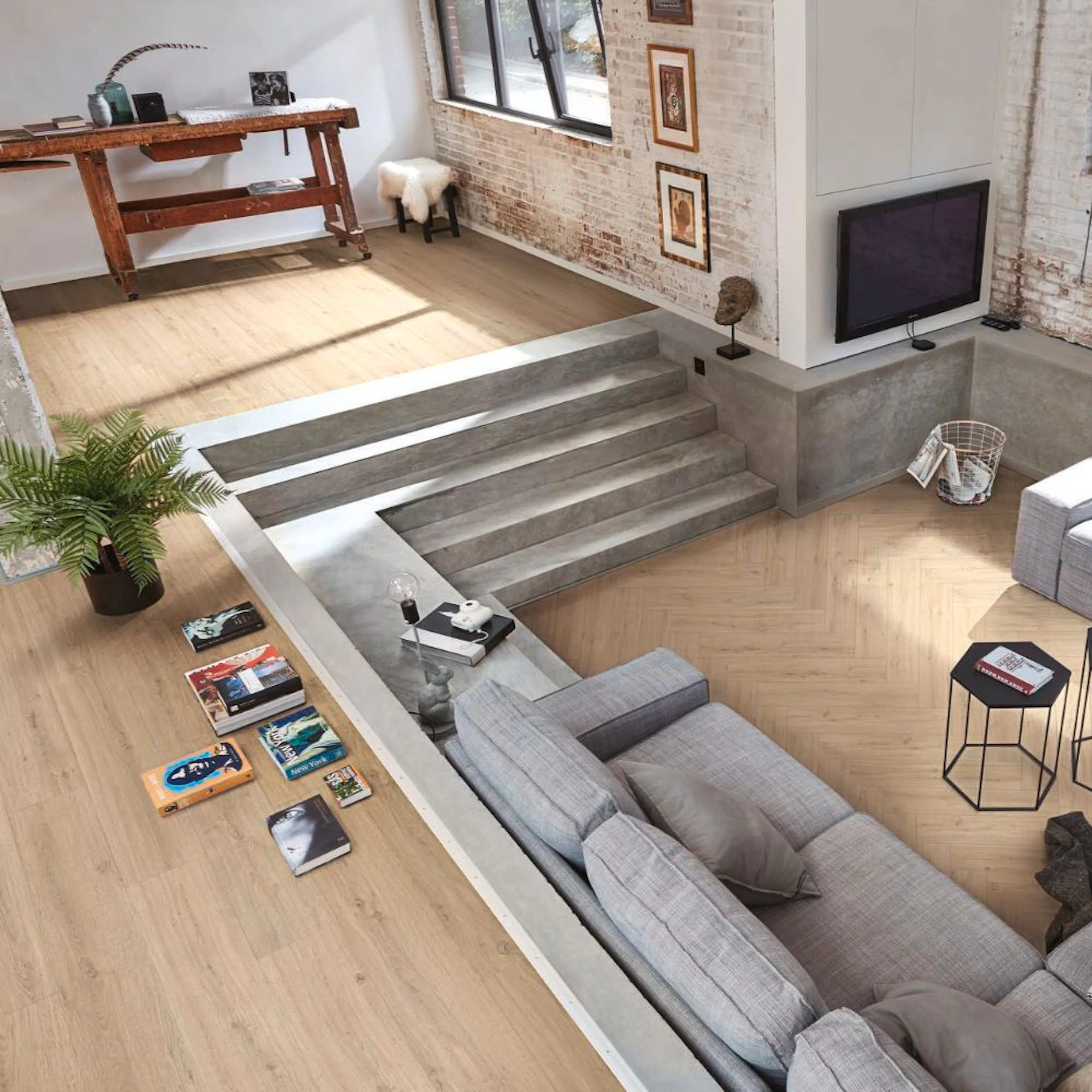 Laminatgolv MeisterDesign. laminate LD 250 Sand cliff oak 07122