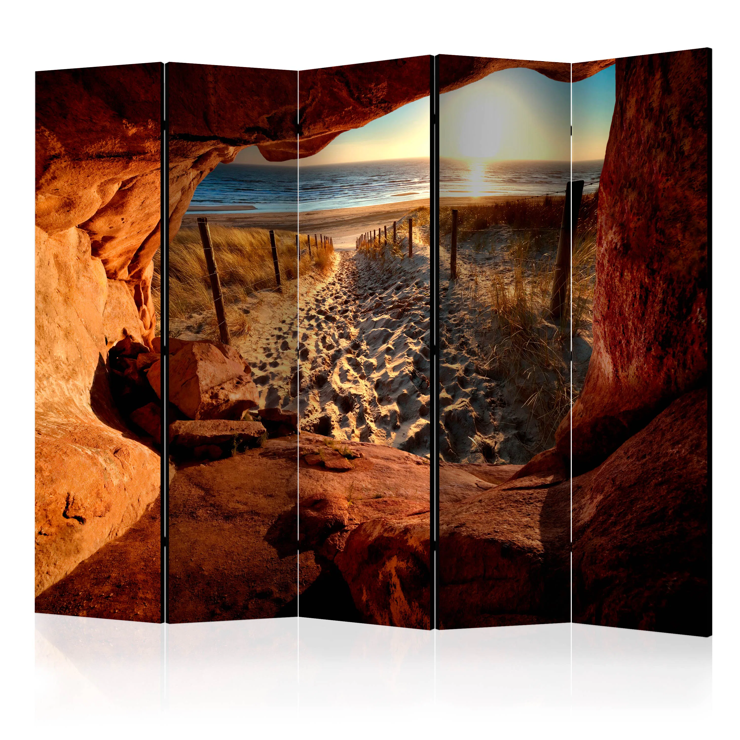 Rumsavdelare Skärmvägg Arkiio Cave Beautiful Beach II 225x172 cm