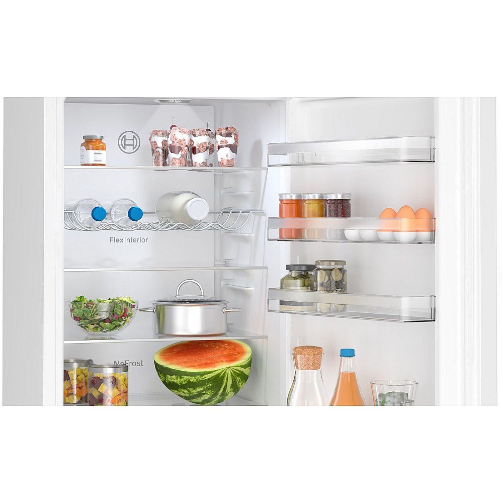 Kombiskåp Kyl/Frys Bosch 2 st KGN397WCT Serie 4 Vit NoFrost och VitaFresh