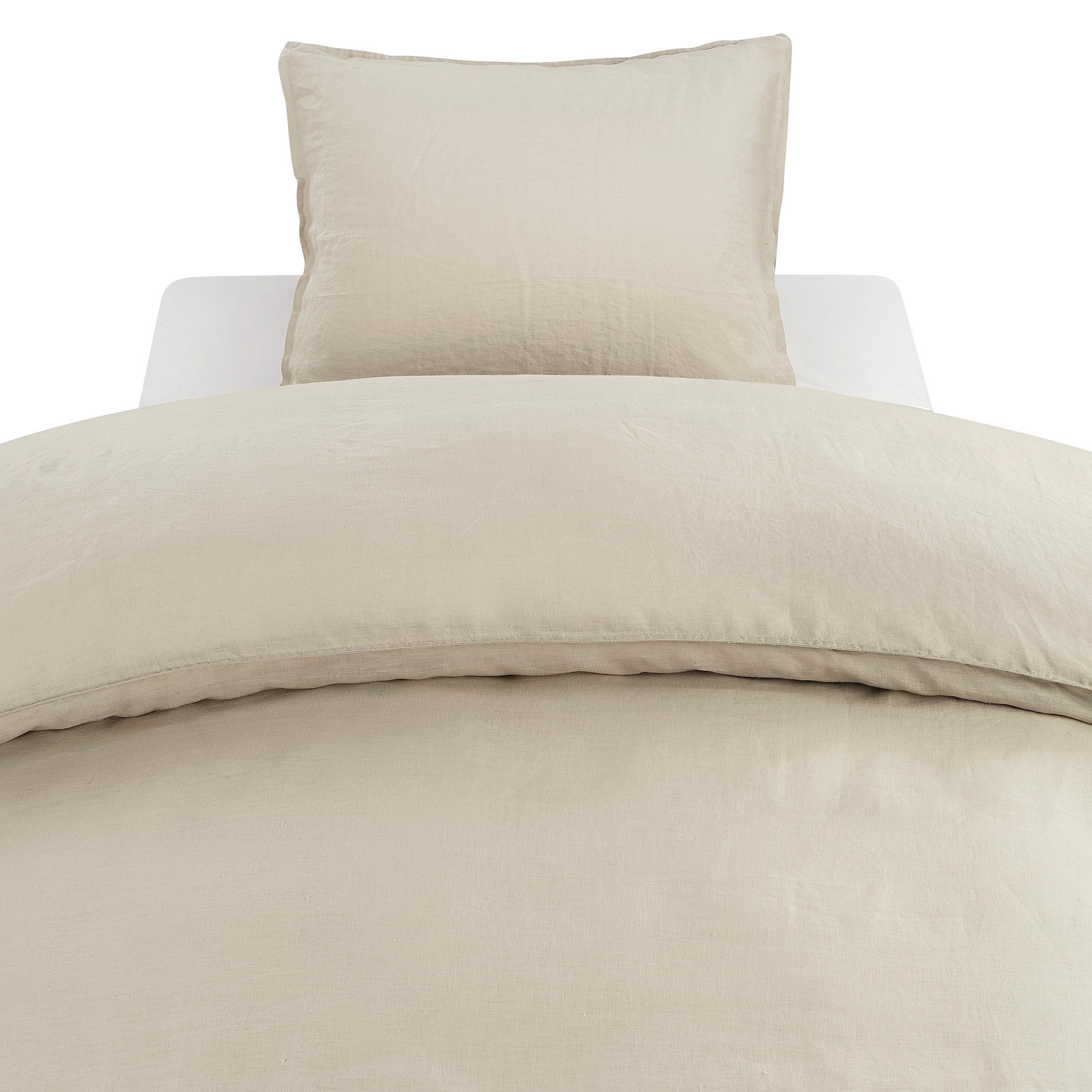 2-Dels Set Påslakan Linne Linnefärg Beige