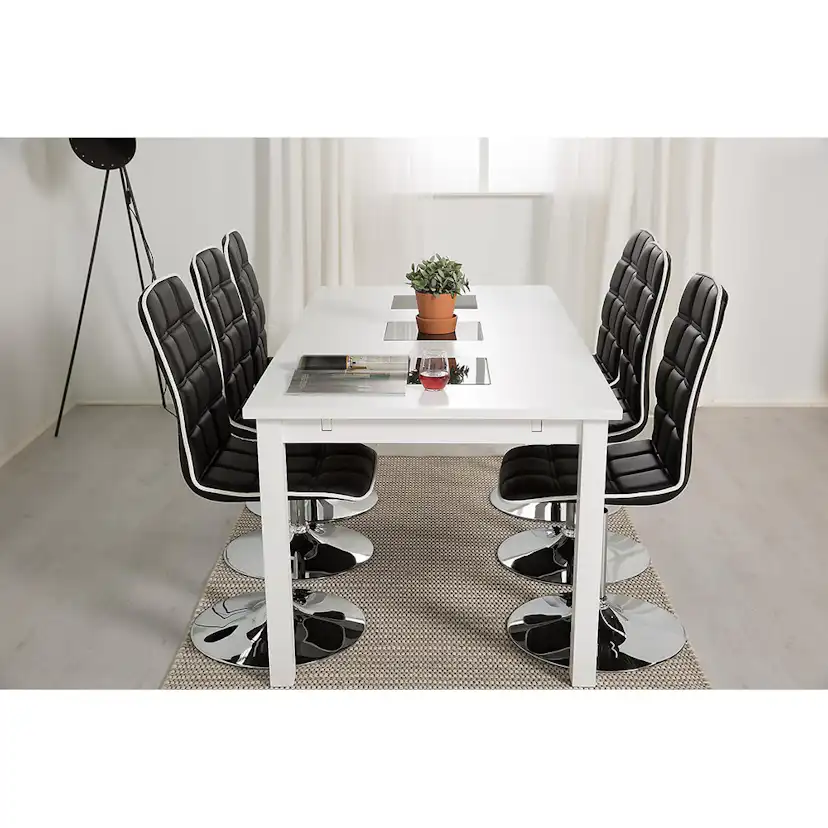 Matgrupp In Living Jasmin med 6 st Frida Stolar