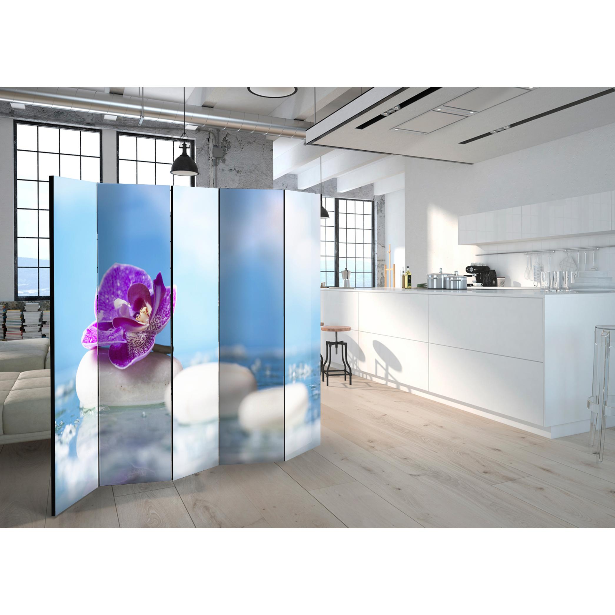 Rumsavdelare Skärmvägg Arkiio Pink Orchid and White Zen Stones II 225x172 cm