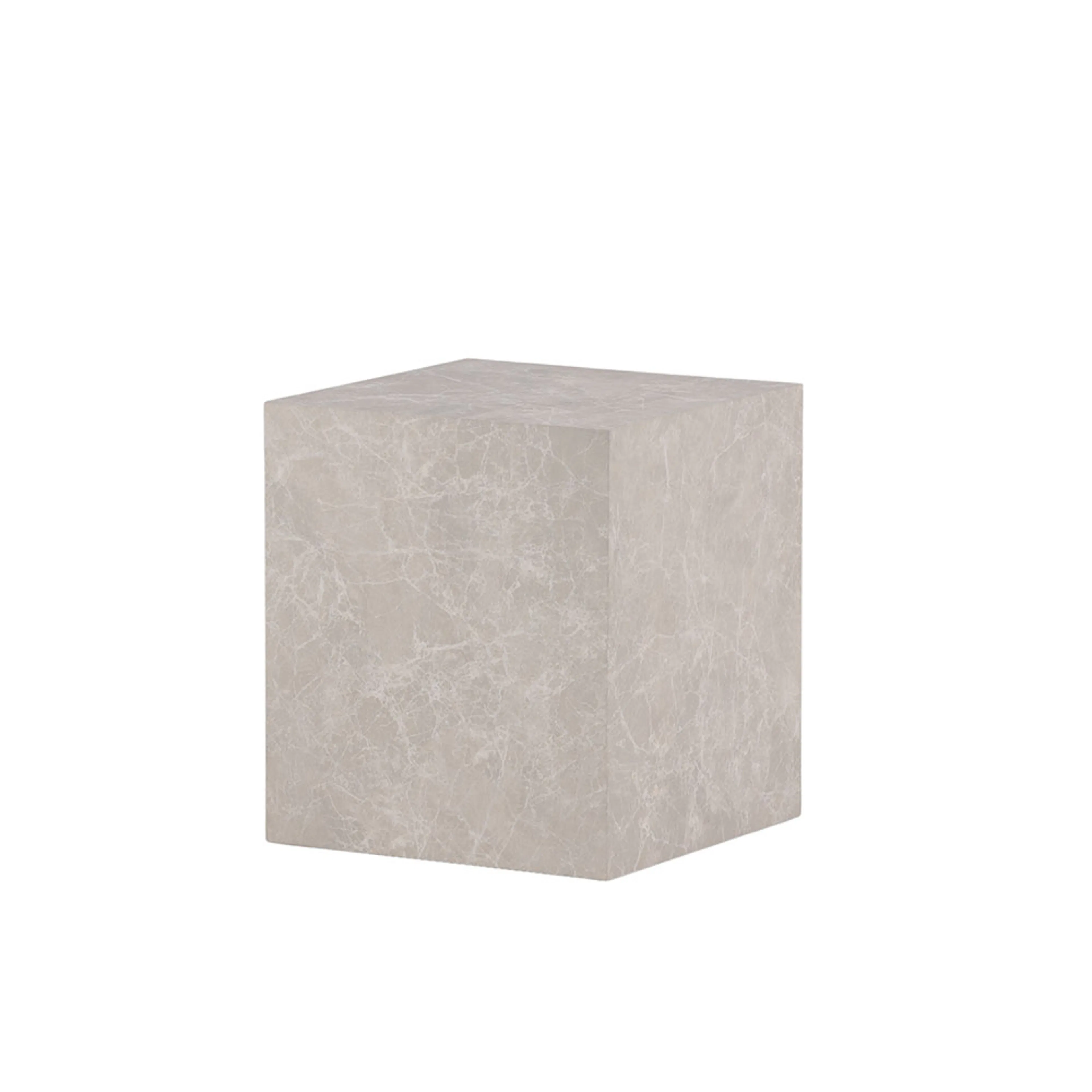 York High Sofa Table - Beige / Marble look MDF Beige