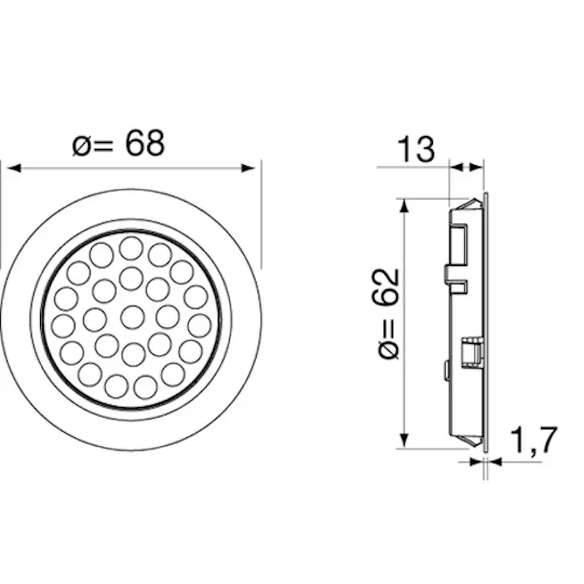 LED-Belysning Beslag Design Ceres IP44