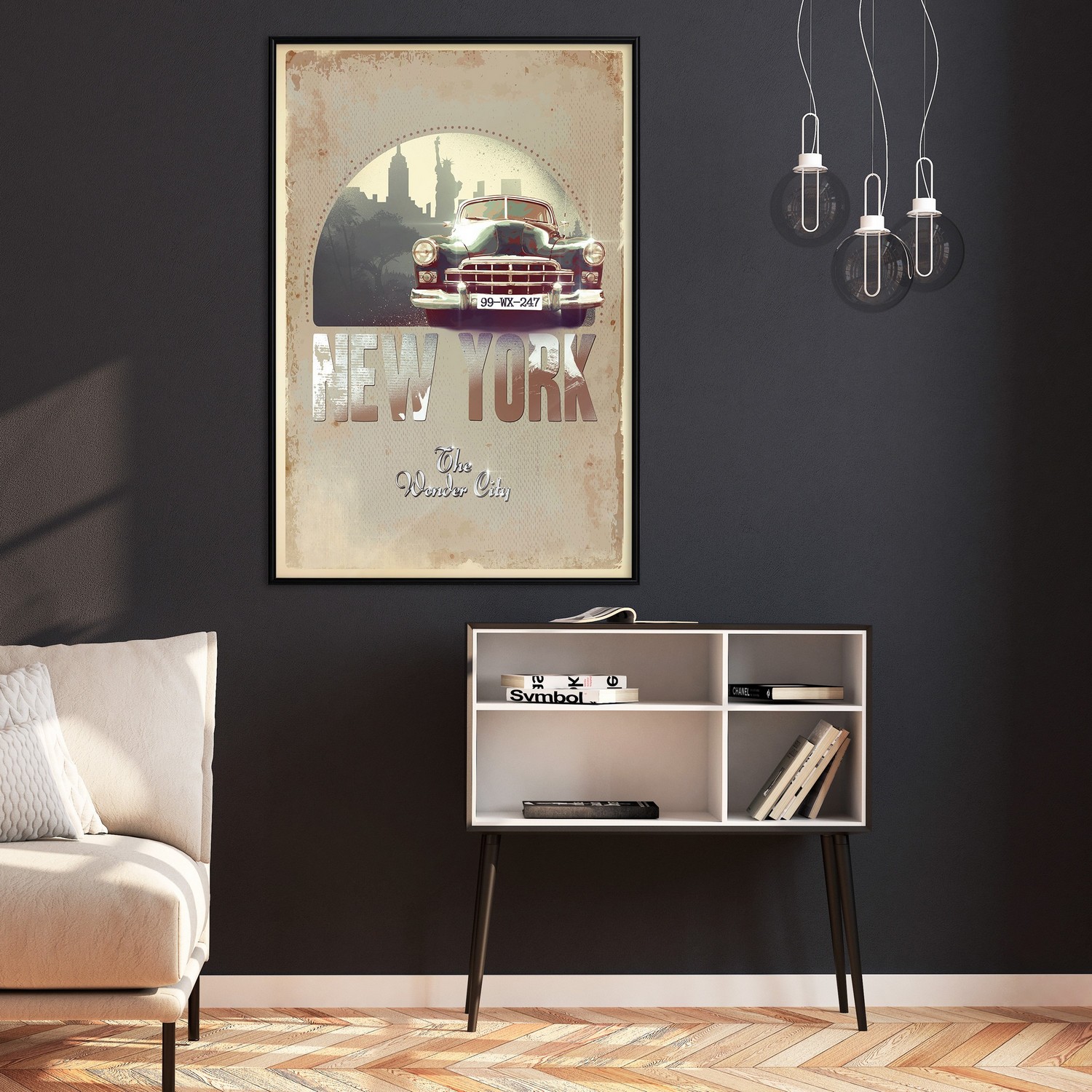 Poster Artgeist Affisch New York - The Wonder City