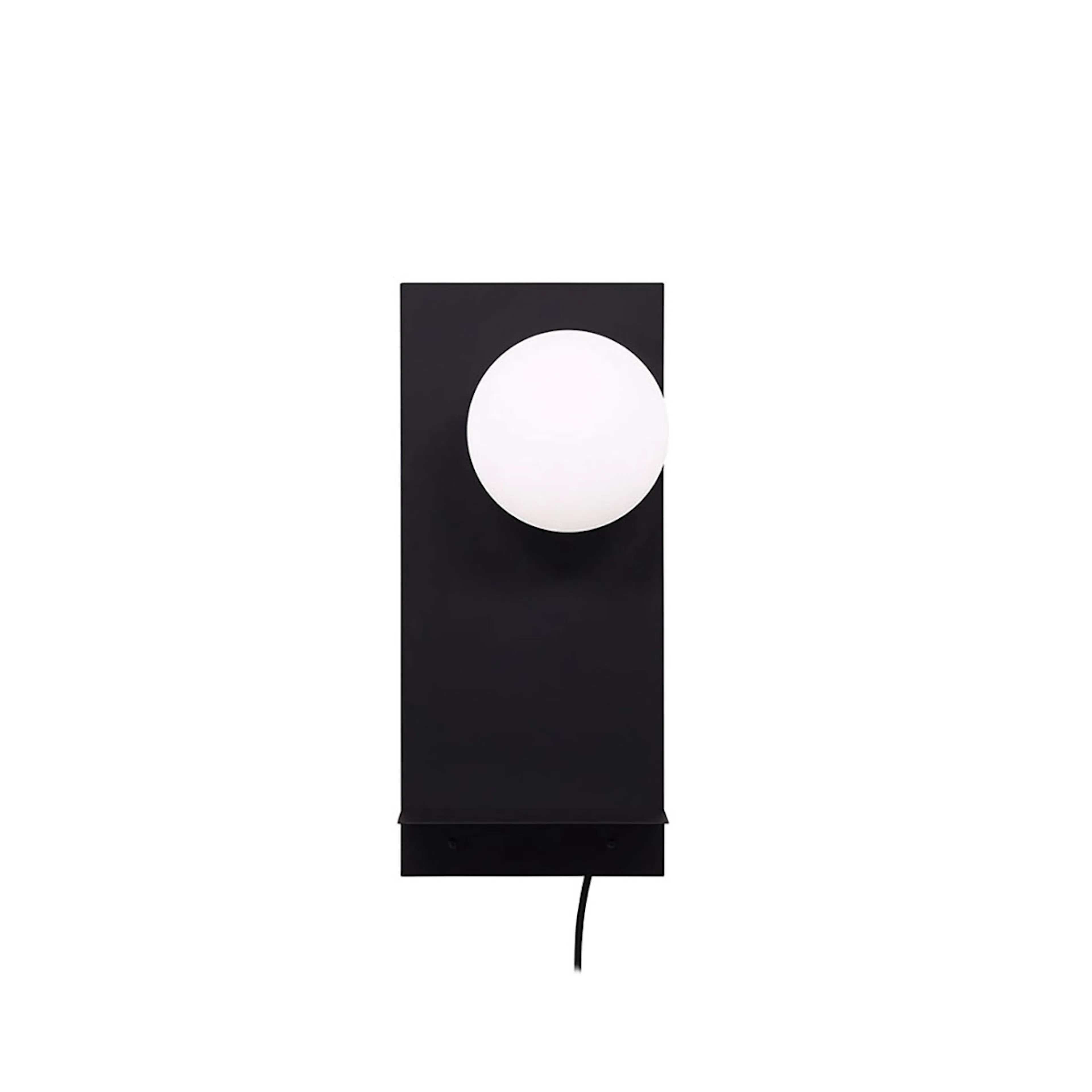 Troyes Wall Lamp - Black / White glass Svart/Vit