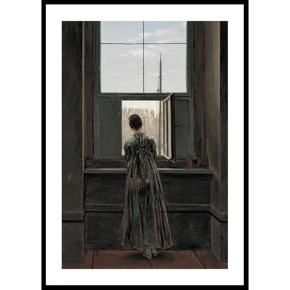 Poster Gallerix Frau Am Fenster By Caspar David Friedrich
