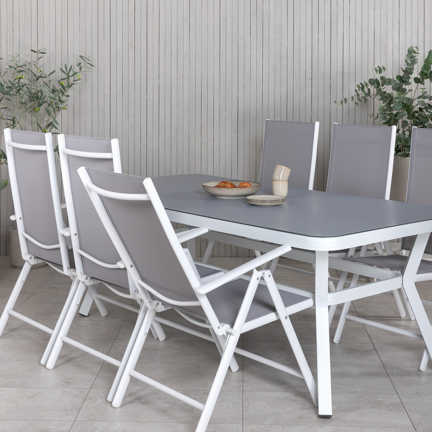 Matgrupp Venture Home Virya 160x90 med 6 Break Matstolar