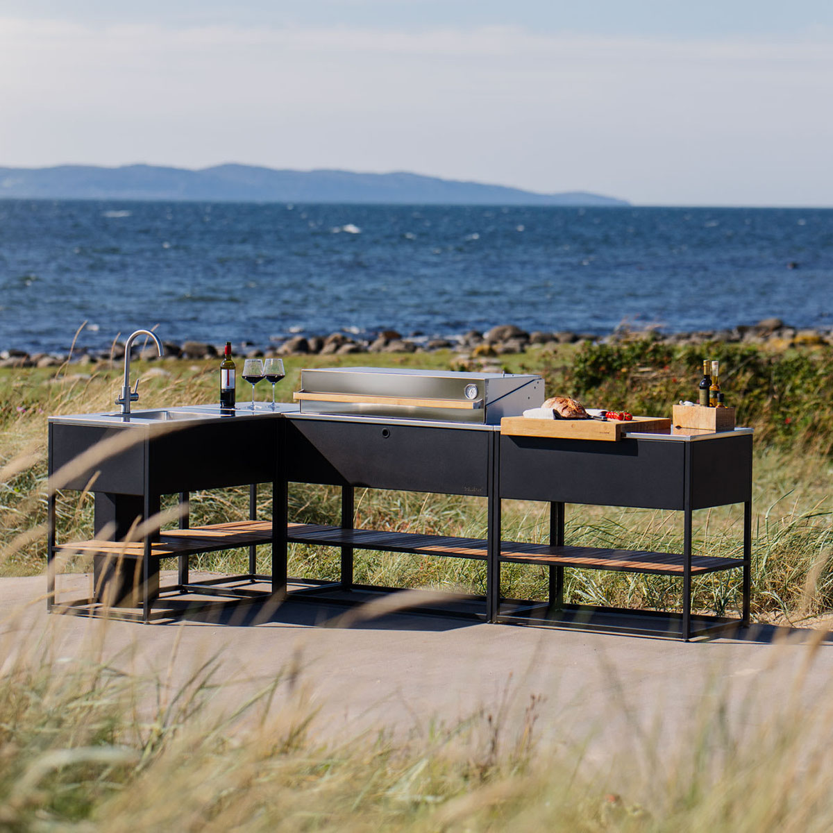 Hörnmodul Skeldervik Stainless Countertop