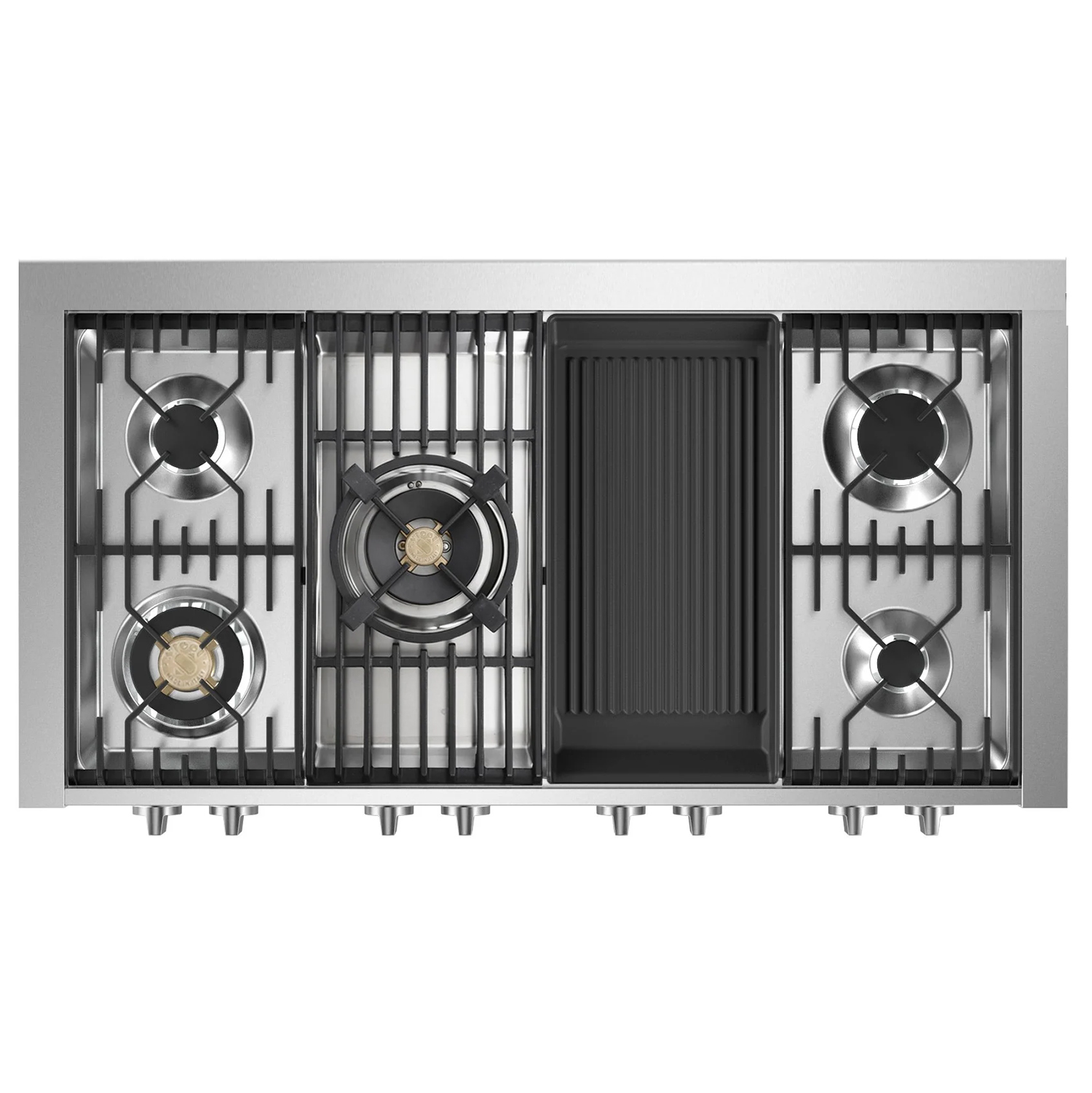 Gasolspis Steel Genesi Combi-Steam 120 cm med Två Ugnar