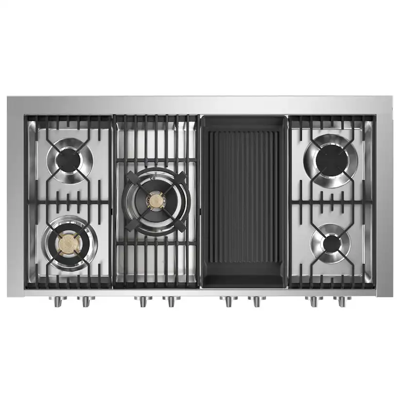 Gasolspis Steel Genesi Combi-Steam 120 cm med Två Ugnar