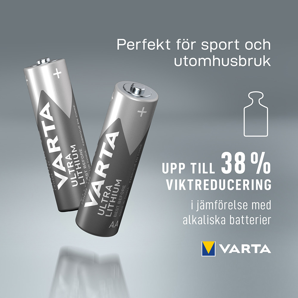 Batteri VARTA Ultra Litium LR06/AA 4-Pack