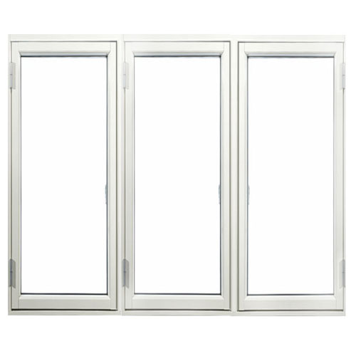 Sidohängt Fönster Outline 3-Glas Aluminium 3-Luft