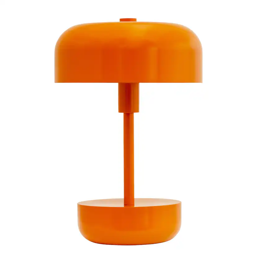 Portabel Bordslampa Dyberg Larsen Haipot LED Uppladdningsbar Orange
