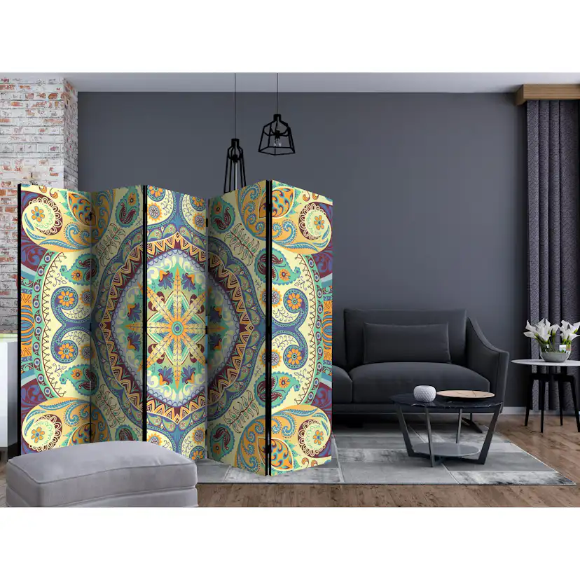 Rumsavdelare Skärmvägg Arkiio Pastel Mosaic II 225x172 cm