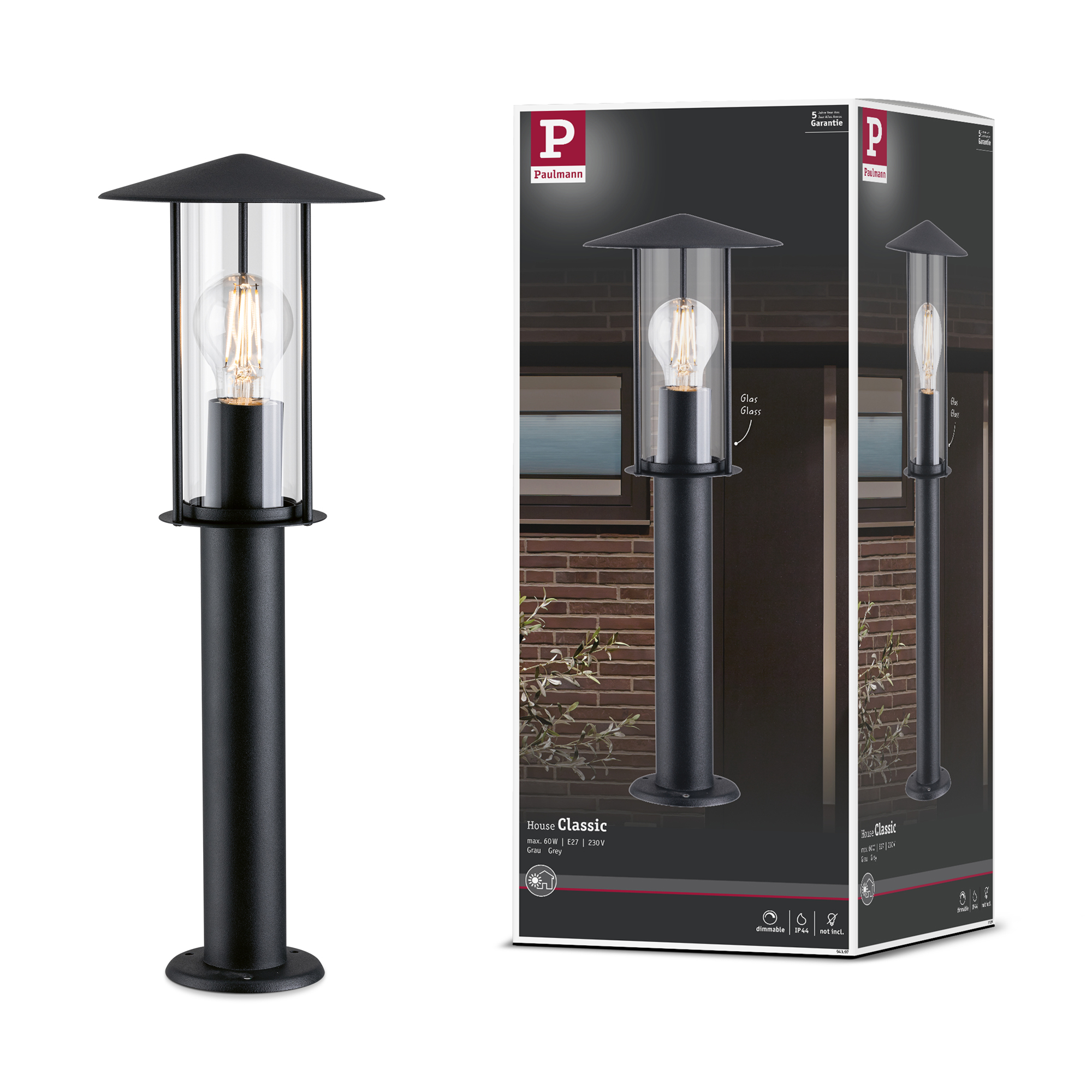 Pollare Paulmann Classic IP44 230V E27