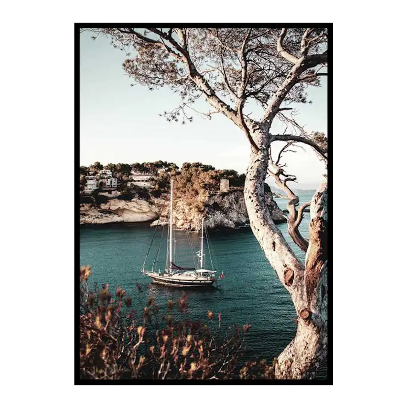 Poster Gallerix Boat In Bay