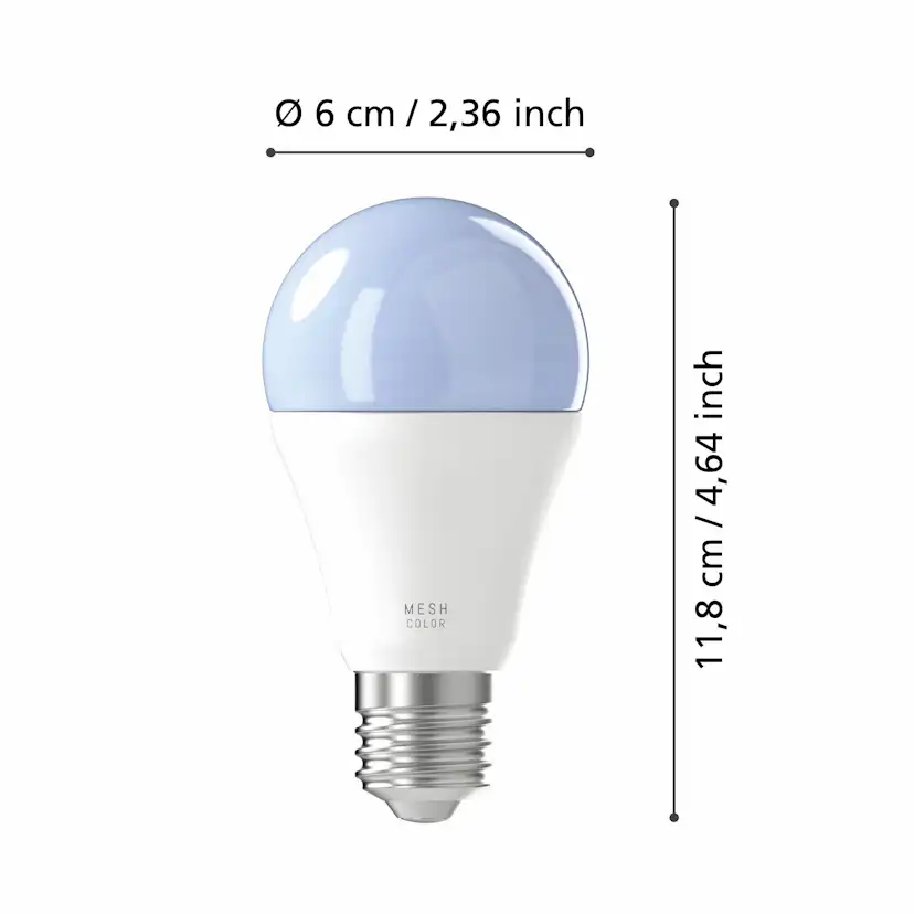 Ljuskälla Eglo 2xLM-ZIG-RGB/CCT E27 A60 9W Brytare