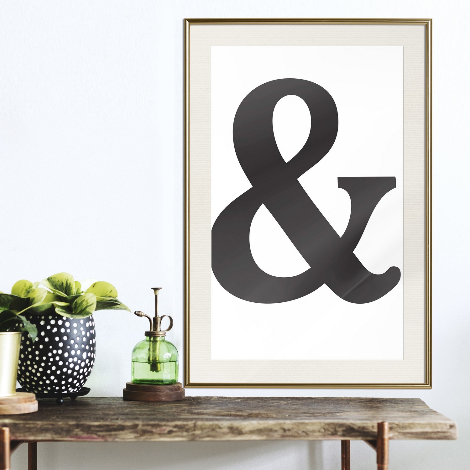 Poster Artgeist Affisch Black Ampersandem
