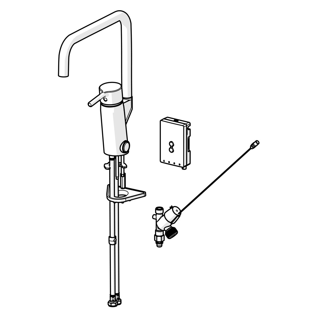 Oras Optima Style 2734FHN-33 Mattsvart köksblandare med elek Färg: Mattsvart