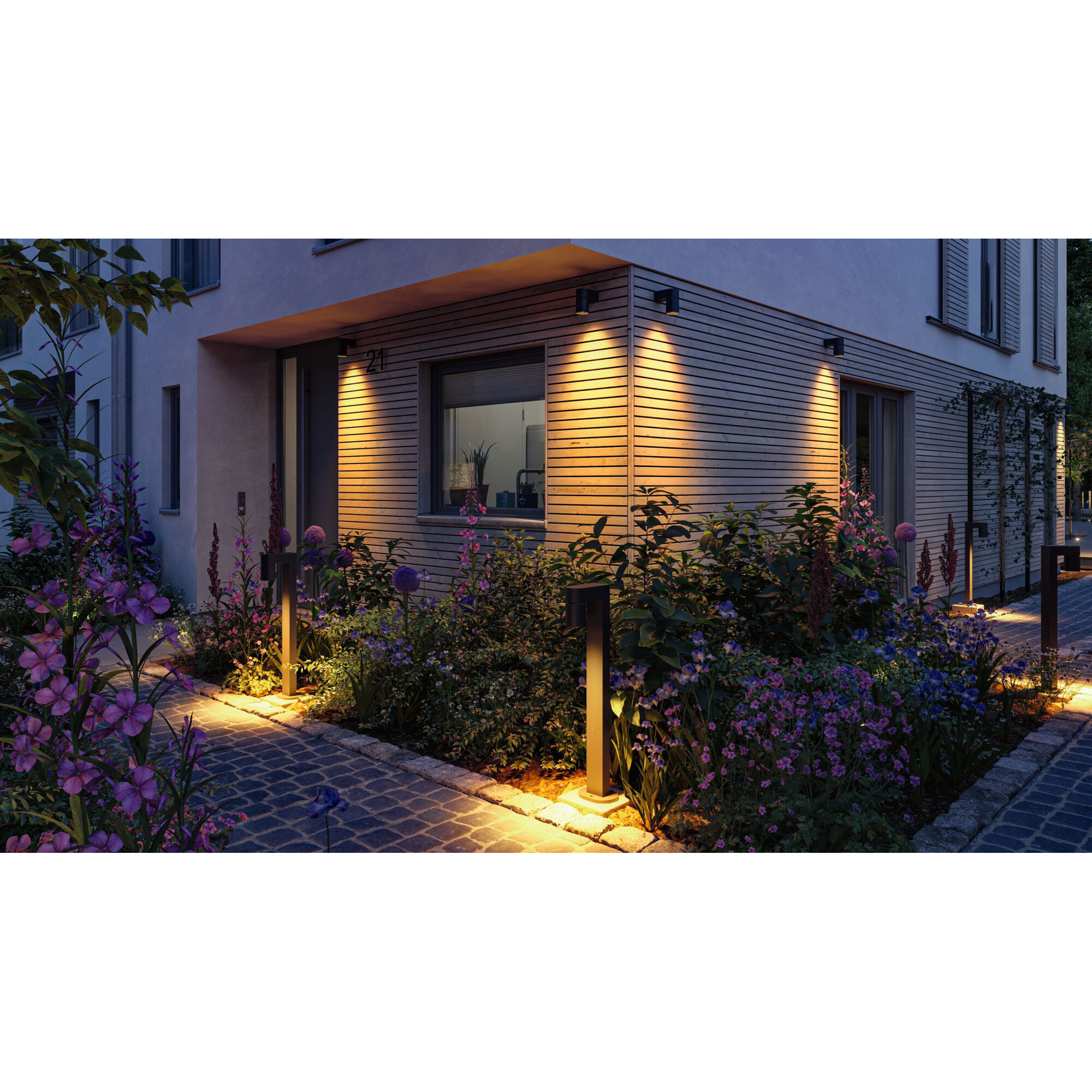 Fasadbelysning LED Paulmann Kimu IP44 230V Ljus: Gold Light (insektsvänlig)