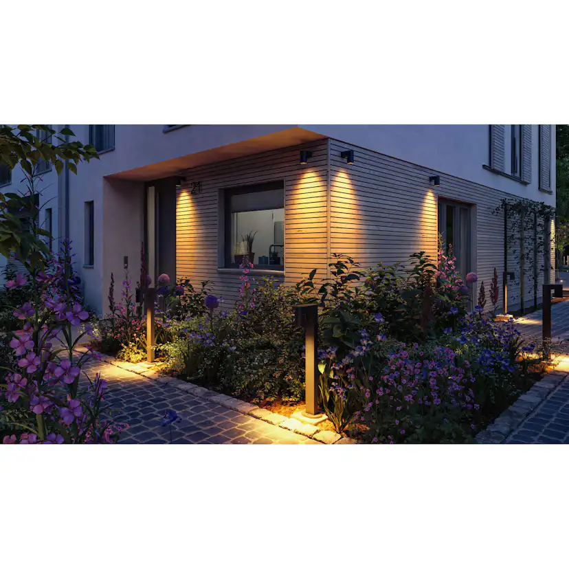 Fasadbelysning LED Paulmann Kimu IP44 230V Ljus: Gold Light (insektsvänlig)