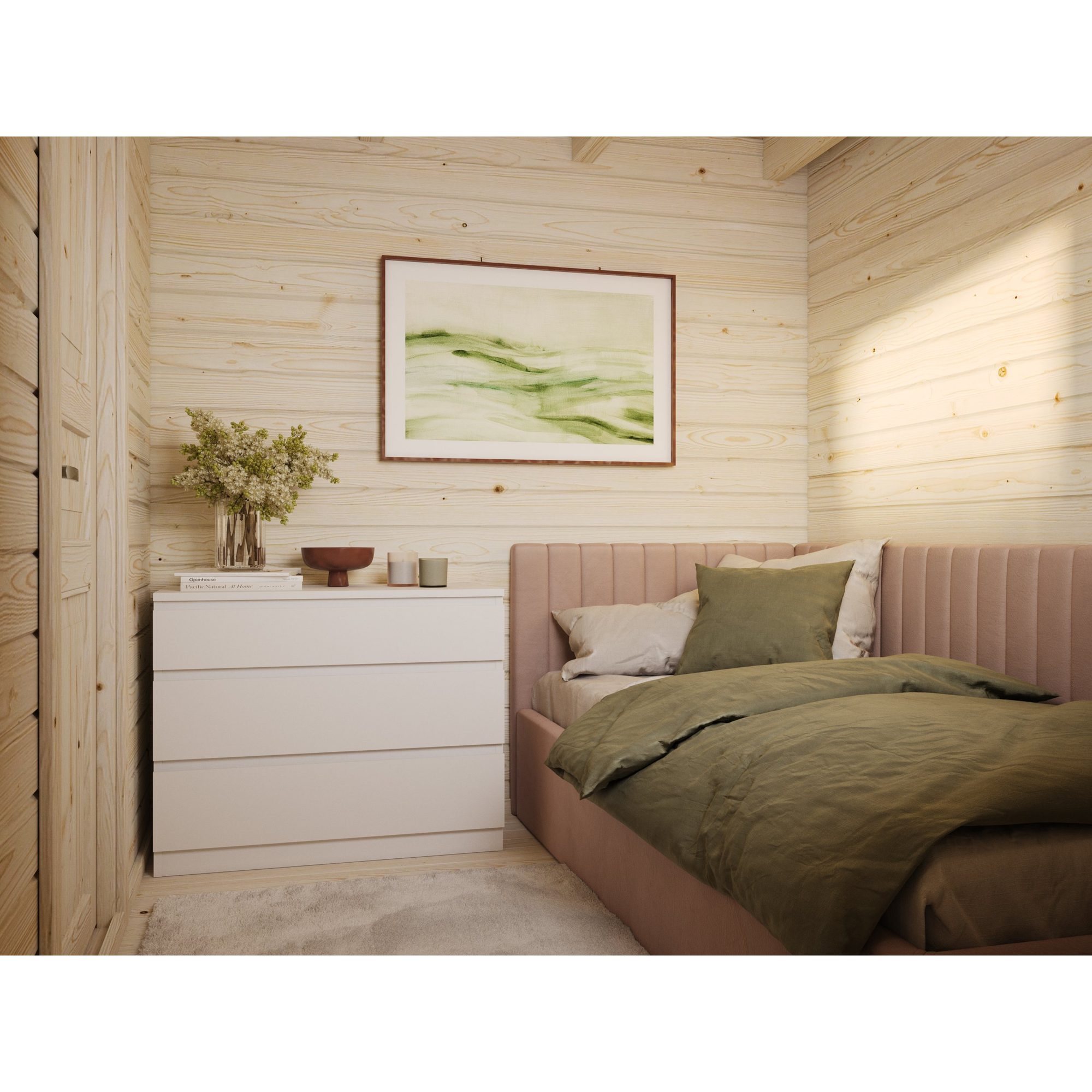 Attefallshus Palmako Sandra 29,9 m² Komplett Stuga med Sadeltak