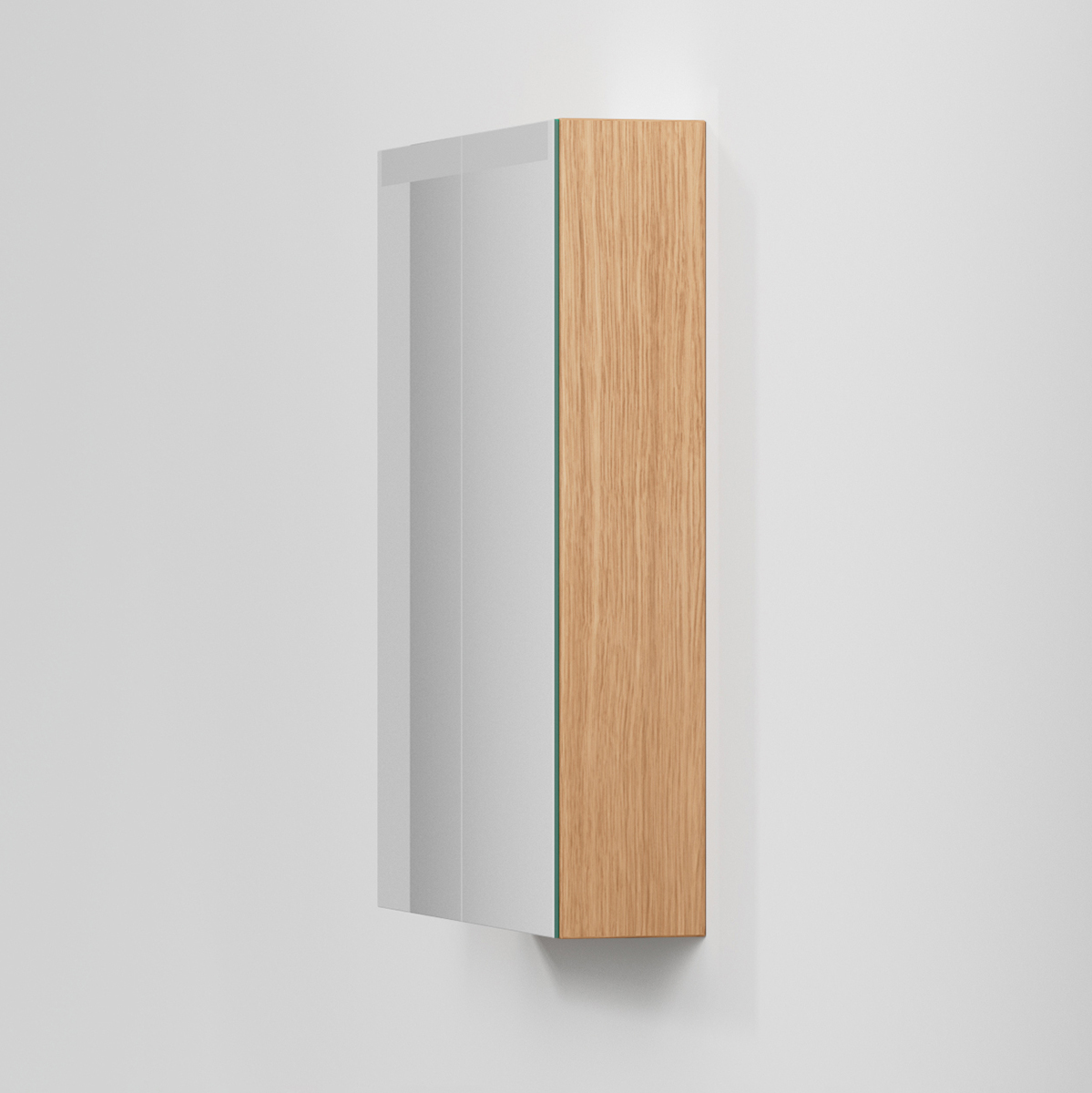 Spegelskåp STAGE 60,Natural Oak, 2 Luckor Bredd: 600 mm, Natural Oak, Dubbla luckor