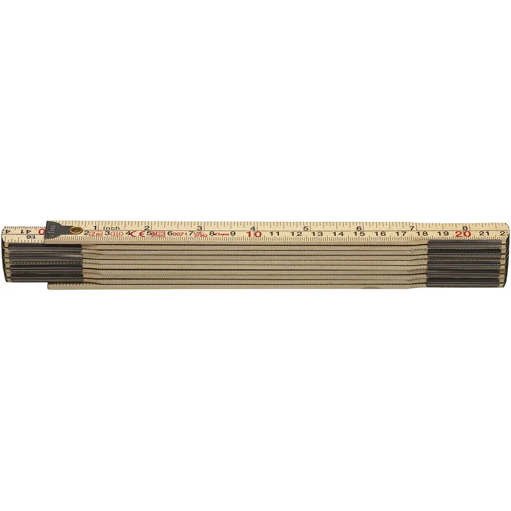 Meterstock Luna Tools mm tum trä 2m