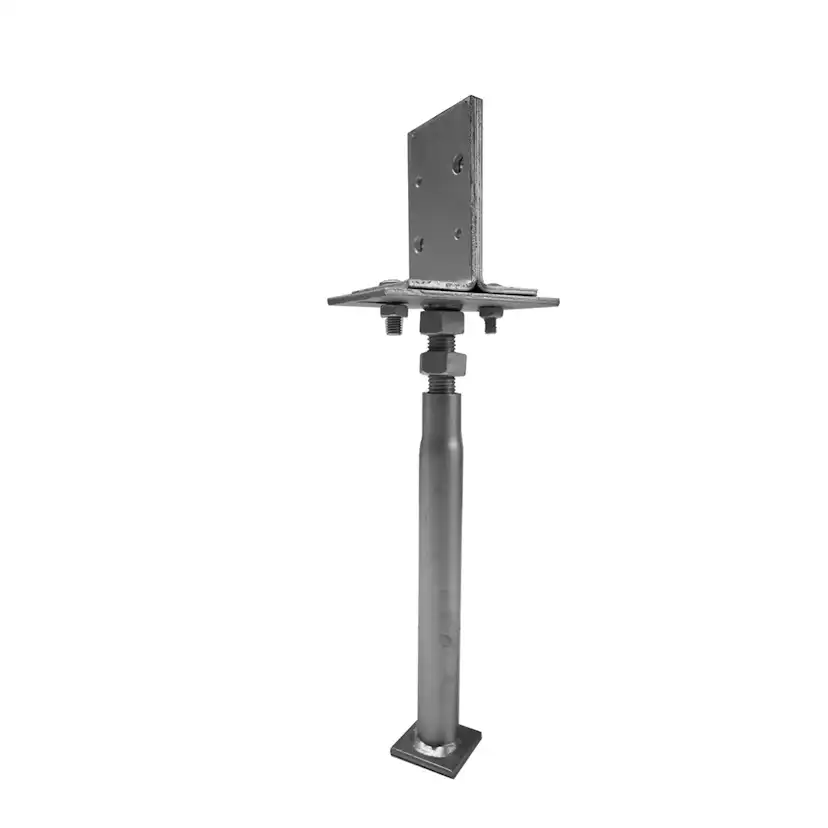 Justerbar stolpfund Jabo 65x110x360mm J=0-145mm H360-550mm galv.