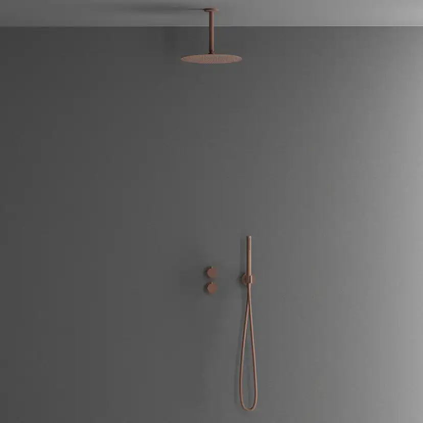 Takduschset Scandtap Steel Harmonized 2Z för Inbyggnad Rust Rust/Brun