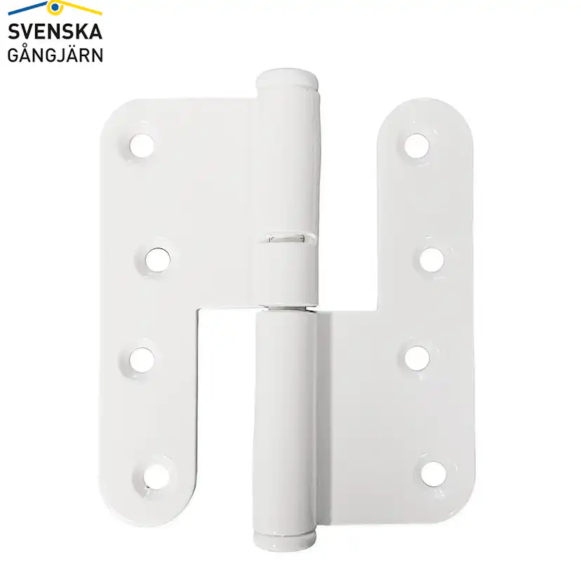 Gångjärn 3228-110 Vä, vitlack Vänster, Vit, Standard knopp