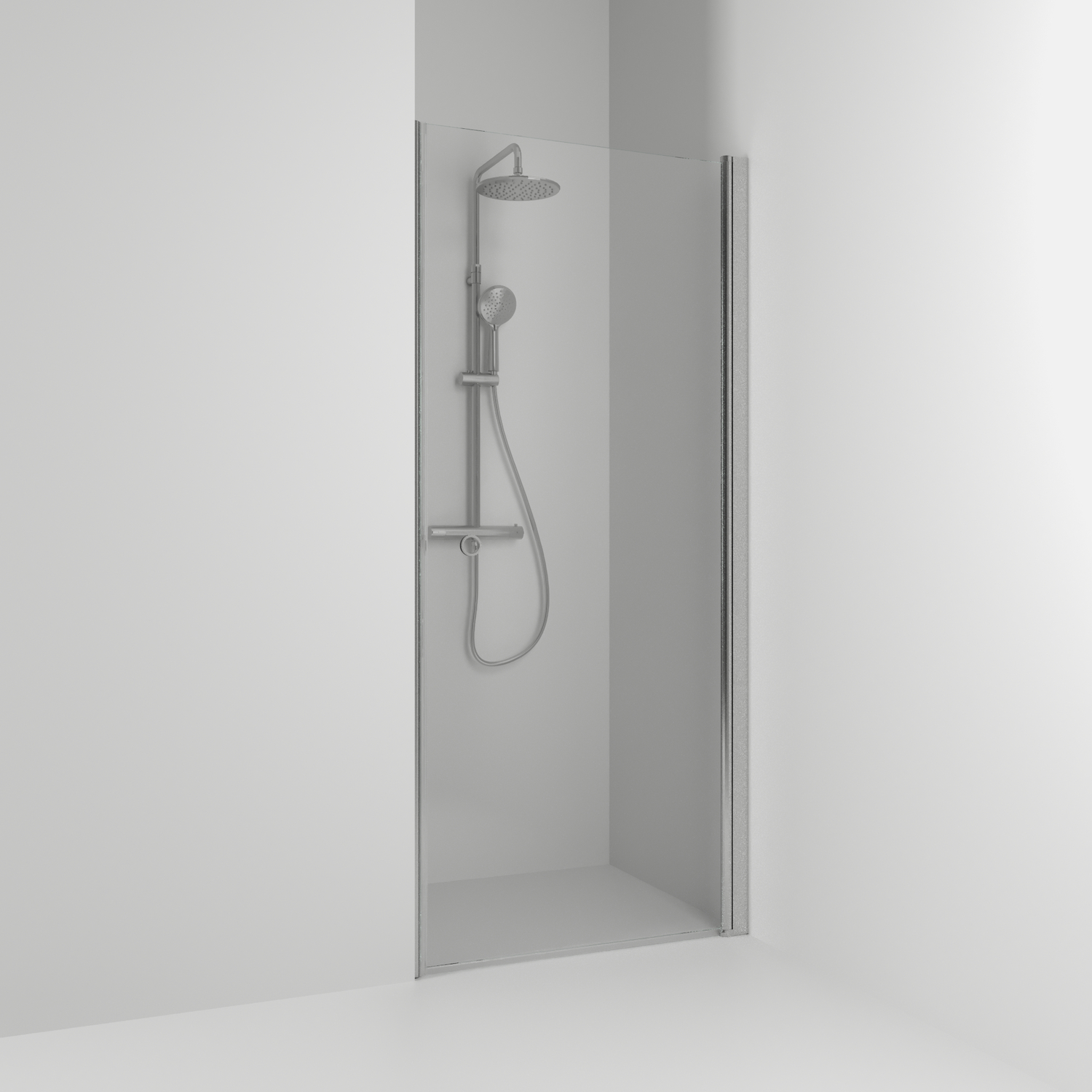 Enisch Rak Skoga HG Ma/Kl 90 Profil: Alu matt, Klarglas, 863x1980 mm