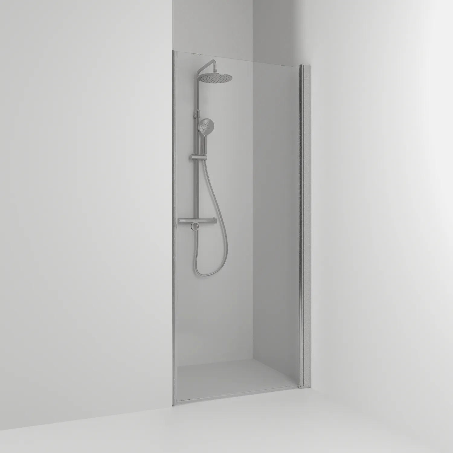 Enisch Rak Skoga HG Ma/Kl 80 Profil: Alu matt, Klarglas, 763x1980 mm