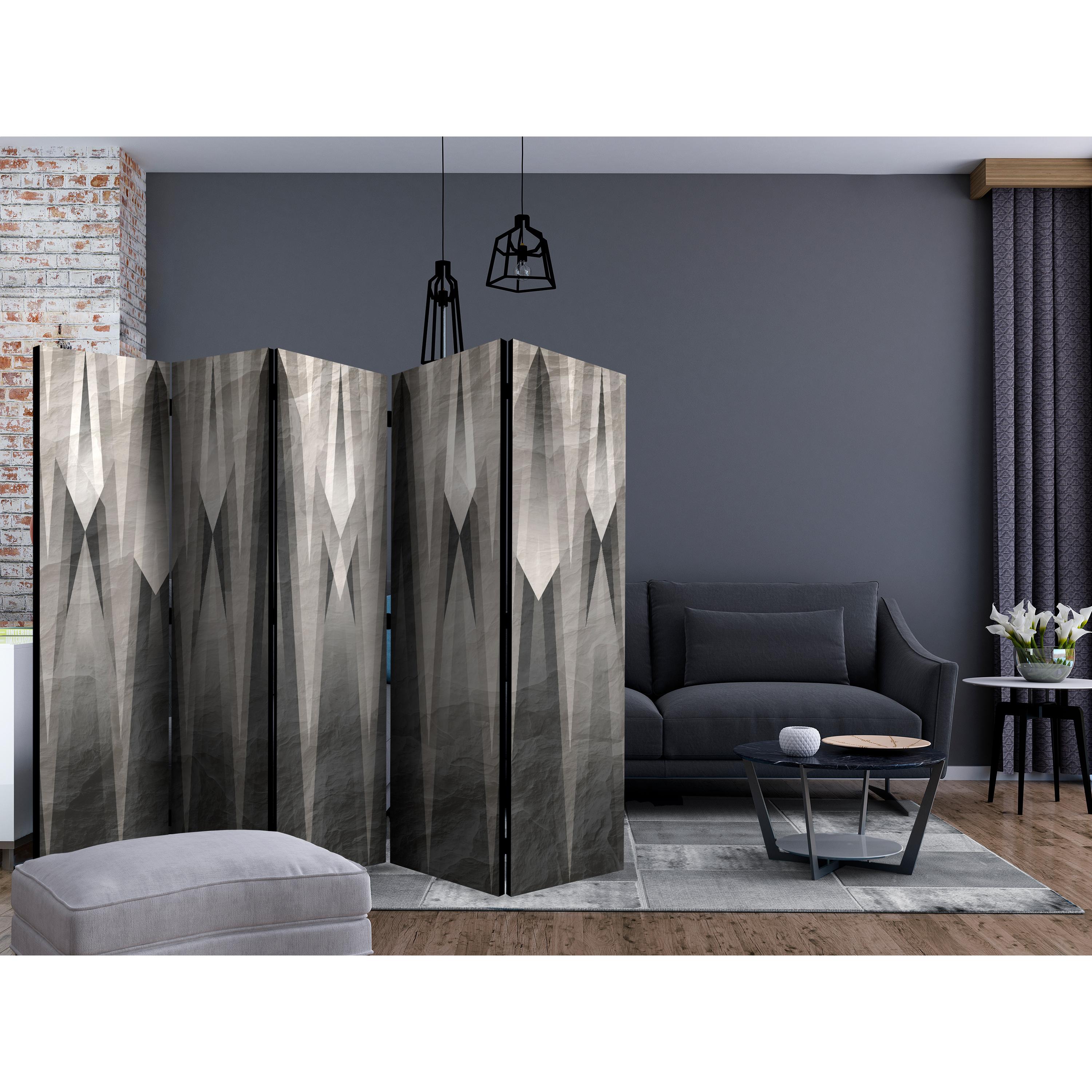 Rumsavdelare Skärmvägg Arkiio Grey Citadel II 225x172 cm
