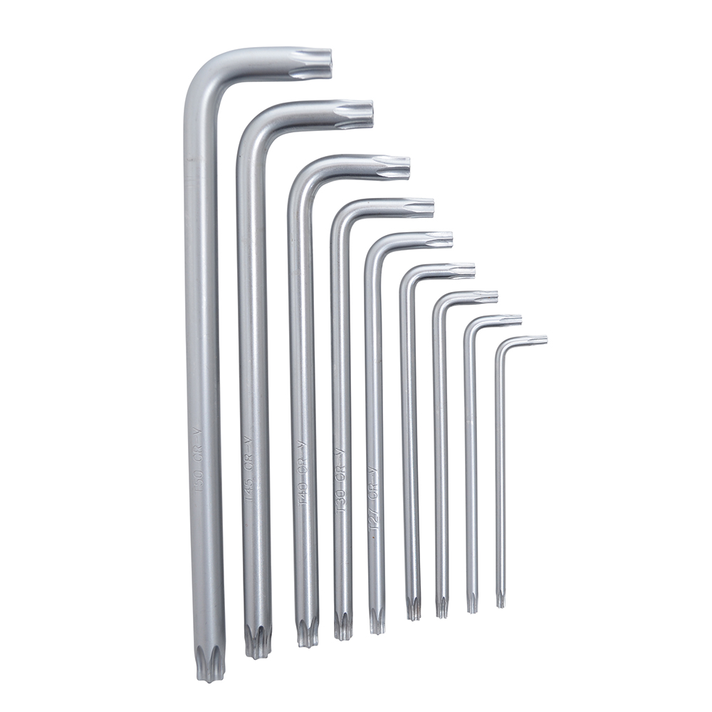 Torx Nyckelsats Boxer 9-delar CR.V-stål