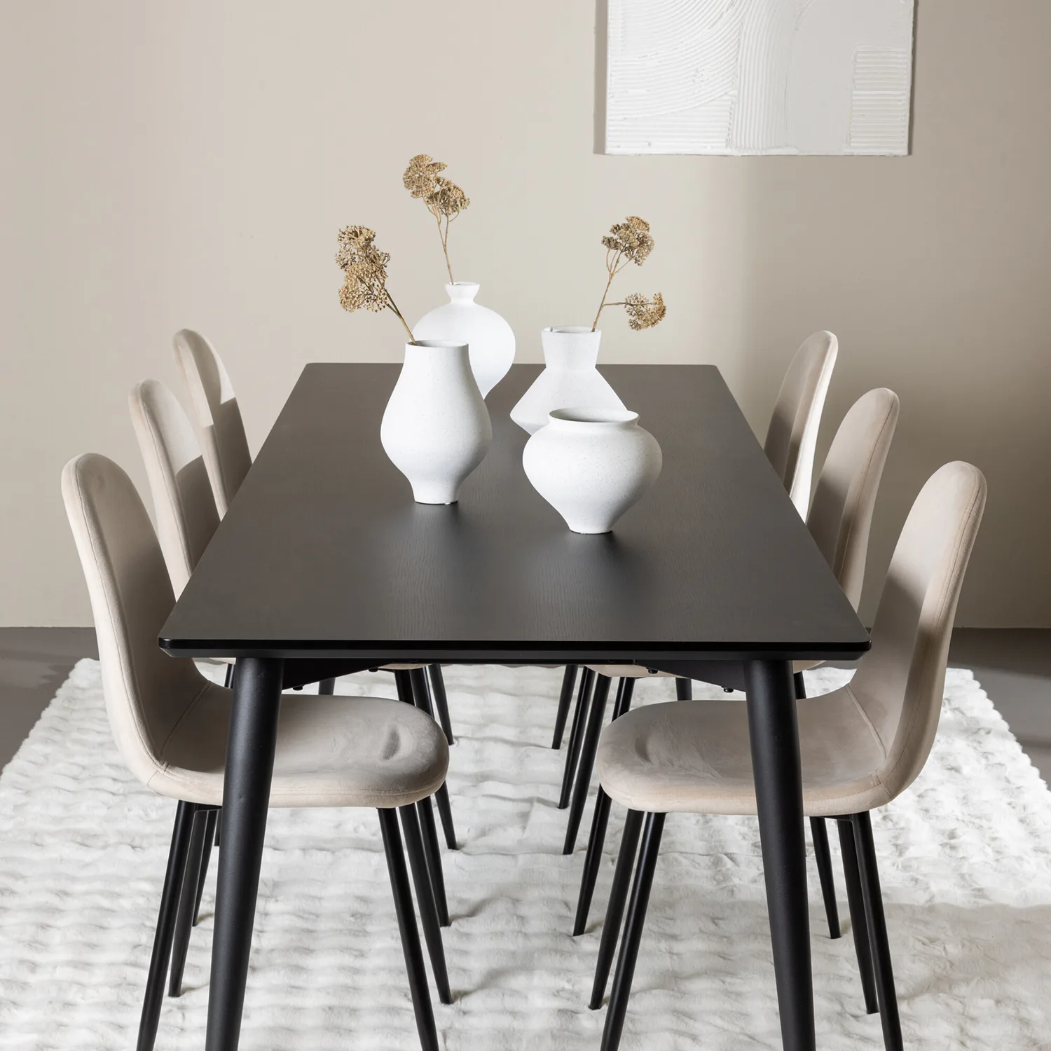 Svart/Beige