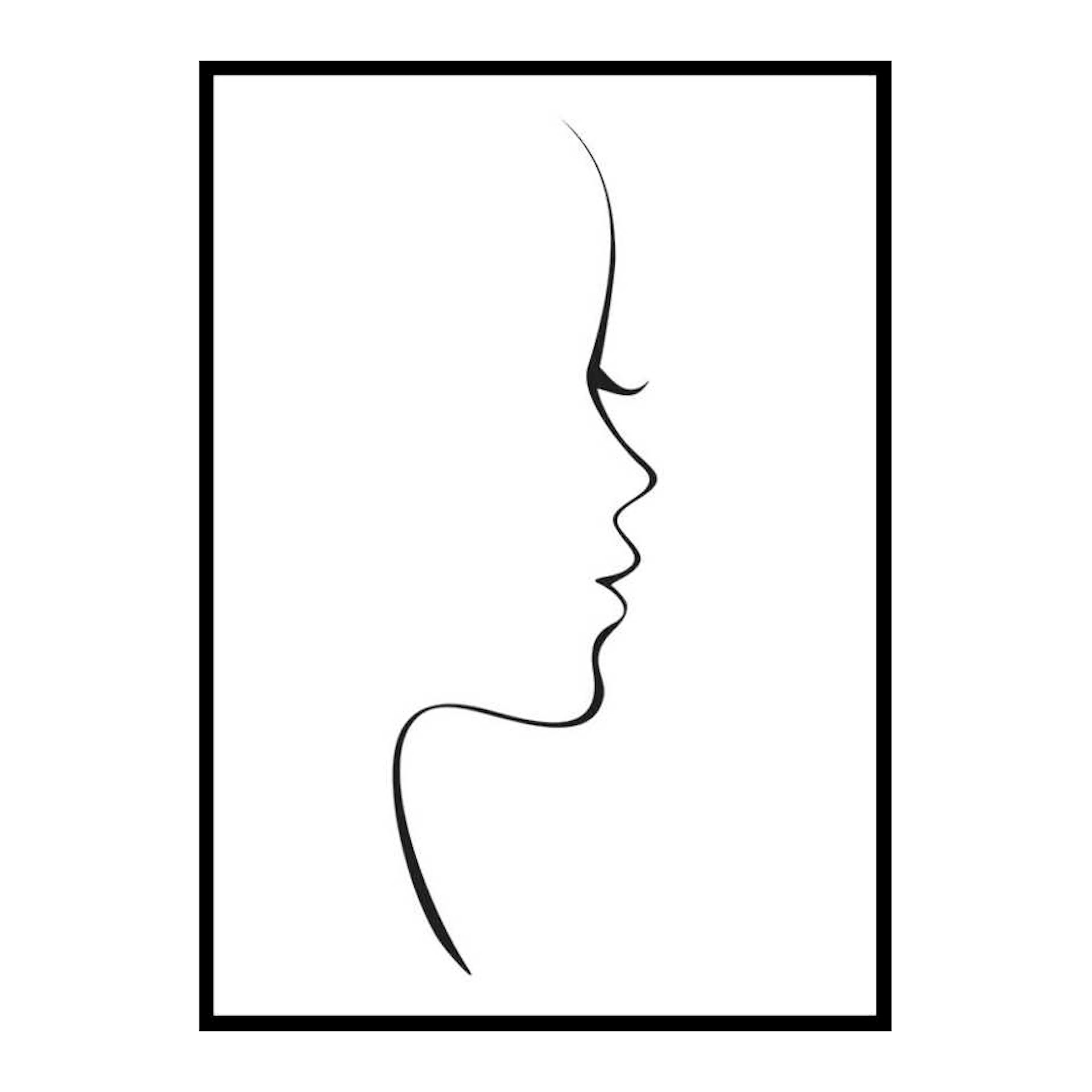Line Art Siluette 30x40 cm