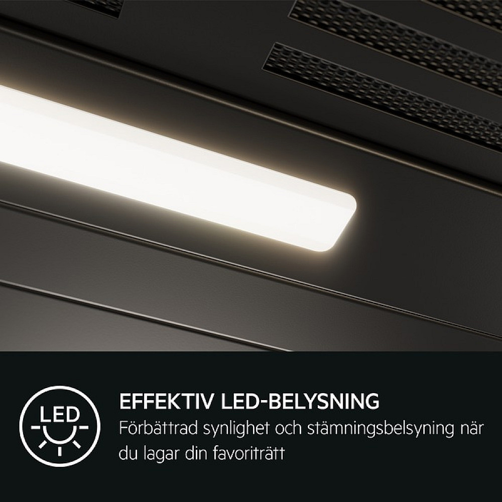 Frihängande Köksfläkt AEG DPE5650M ExtractionTech Rostfri