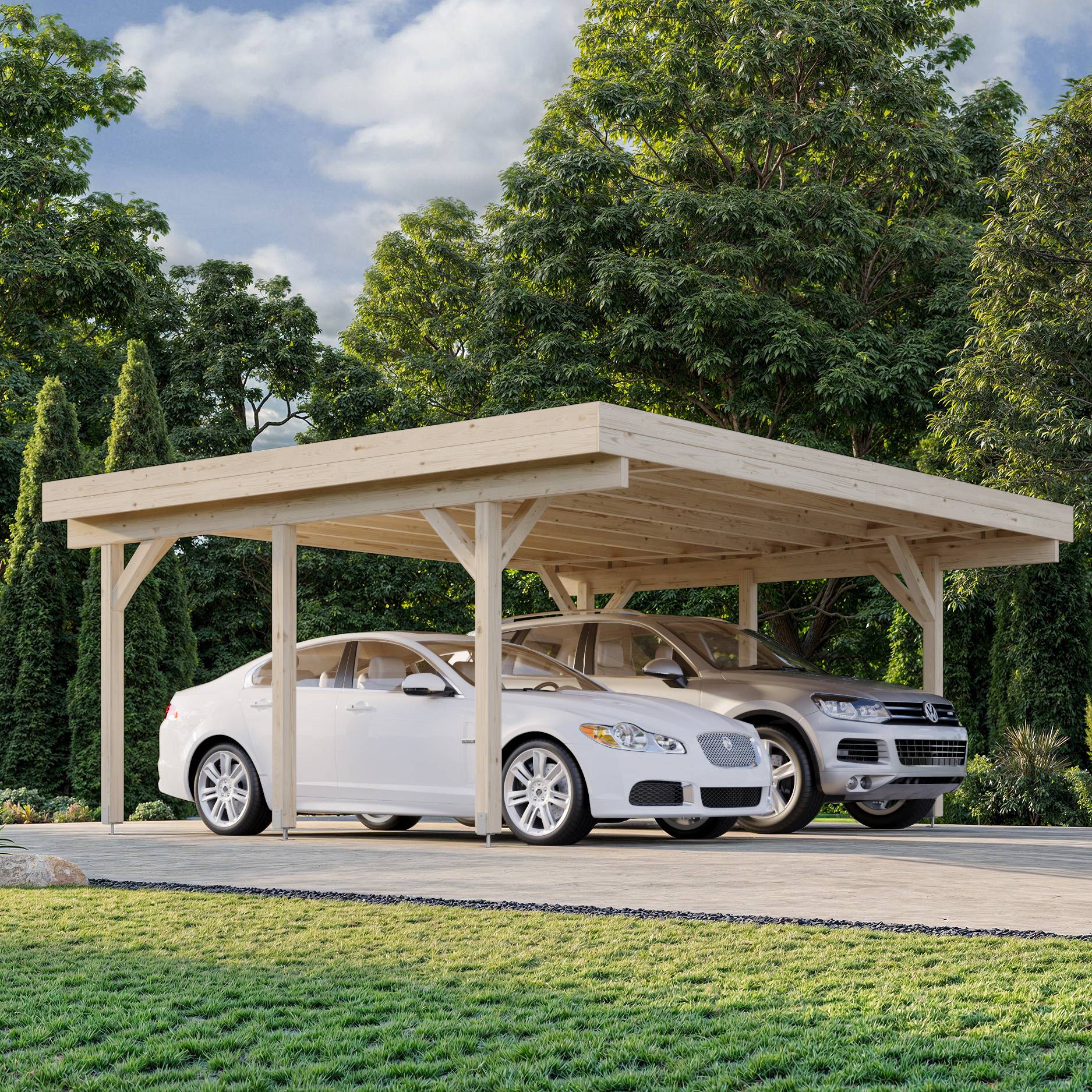 Carport Karl 20,6 m2 Obehandlad