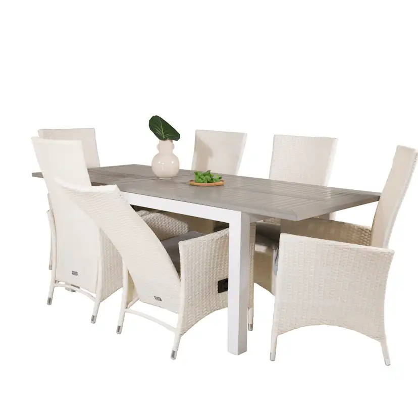 Matgrupp Venture Home Aleyna 152/210 med 6 Pishi Matstolar