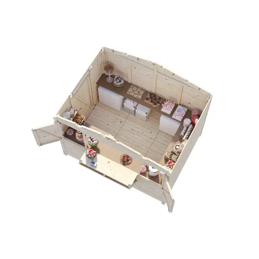 Kiosk Palmako Marian 6,8 m2 Hopfällbar