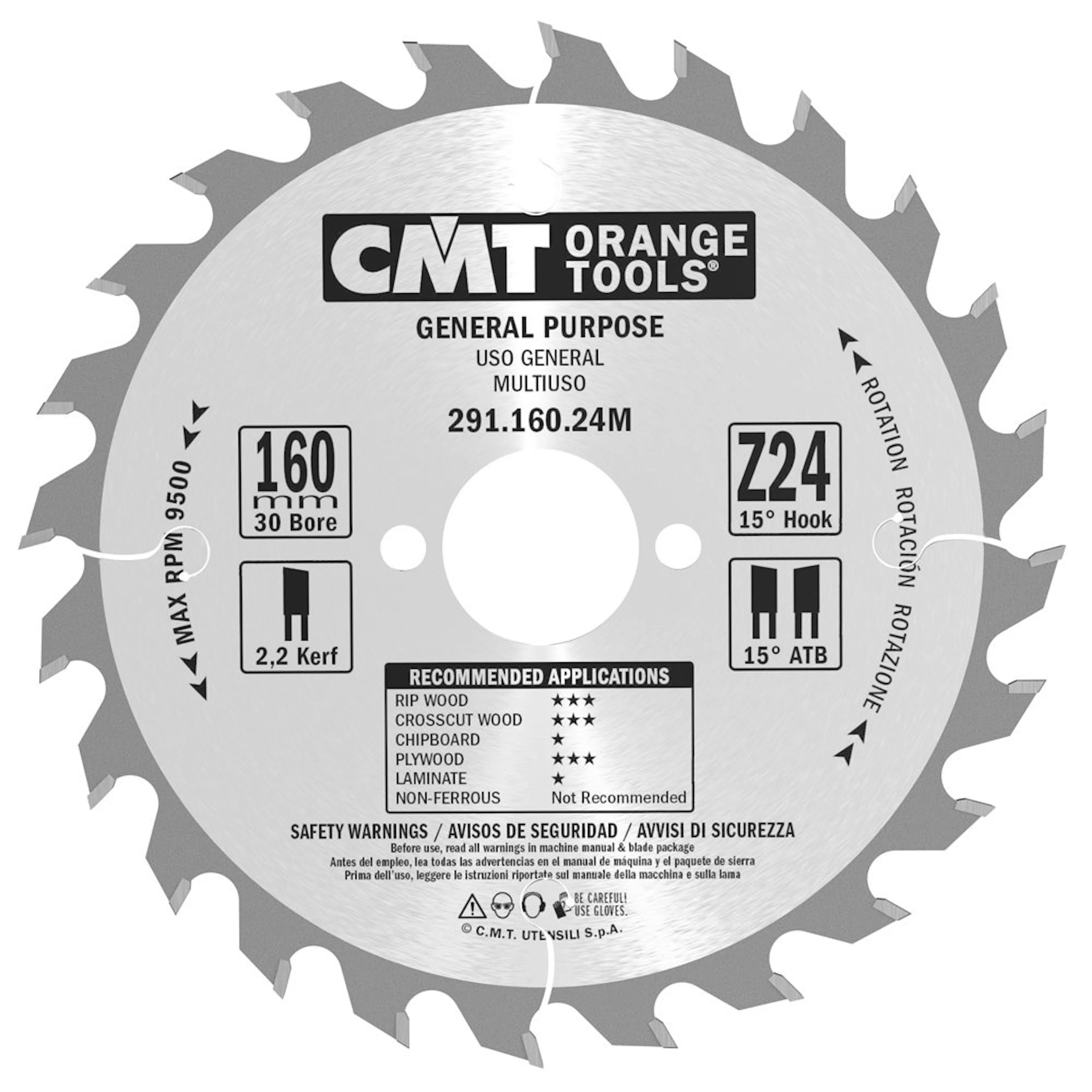 Sågklinga CMT Orange Tools Kapning/Klyvning