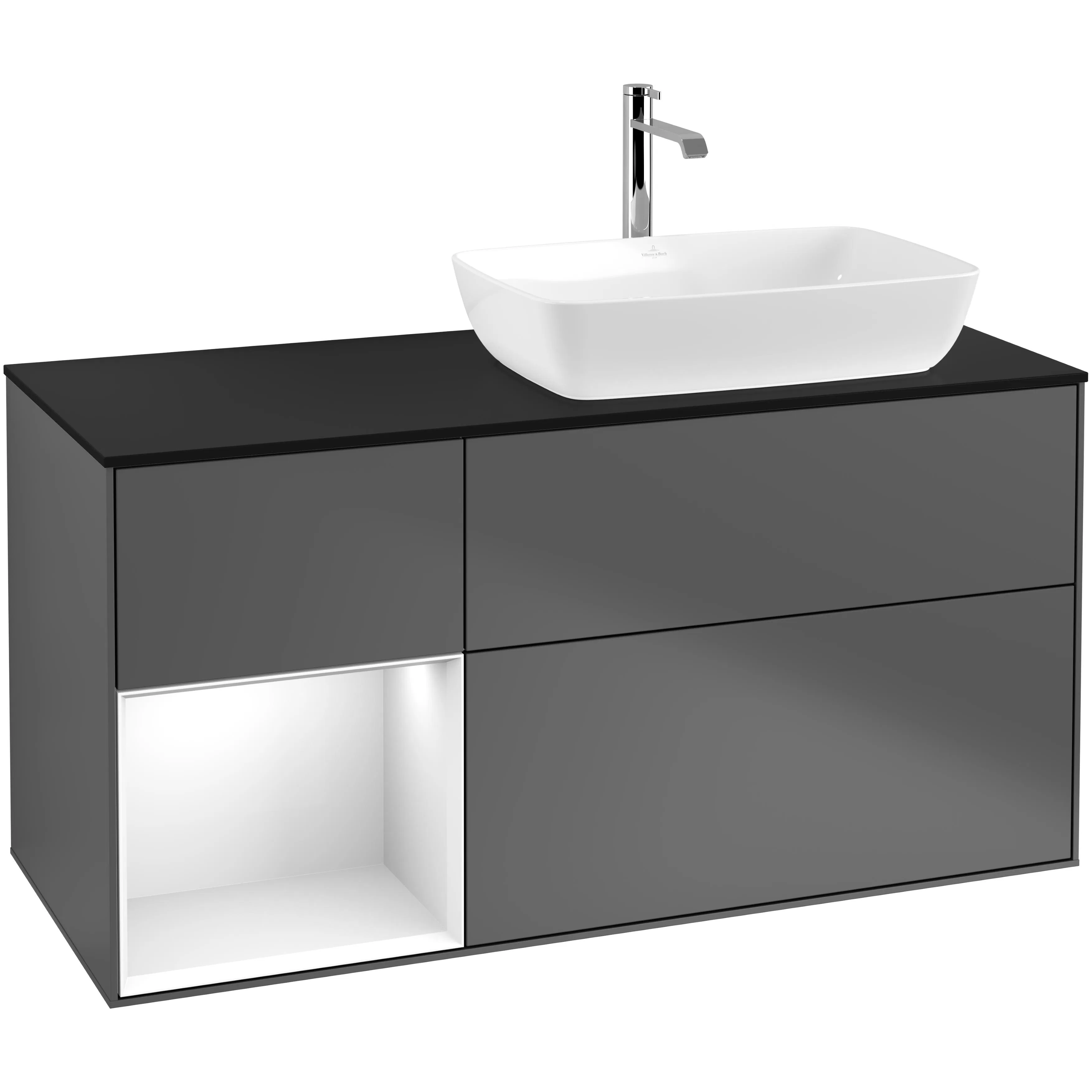 Mattsvart glas