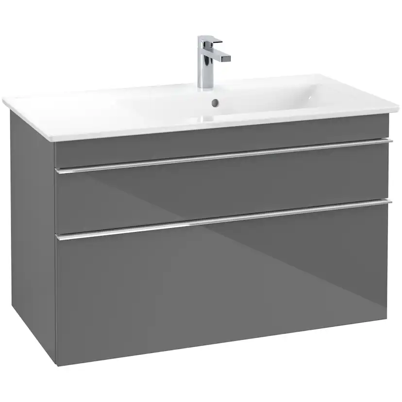 Tvättställsskåp Villeroy & Boch Venticello 95 cm med 2 Lådor för Ocentrerat Skåpstvättställ